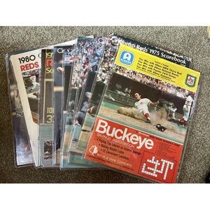 Cincinnati Reds Scorebooks - 1974 Through 1981 - 11 scorebooks